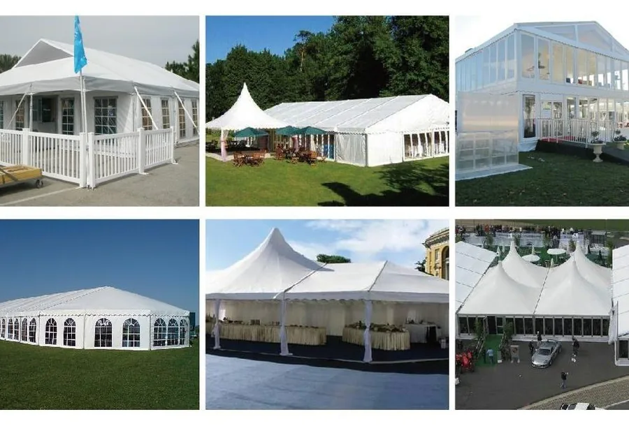 Combined tent product examples