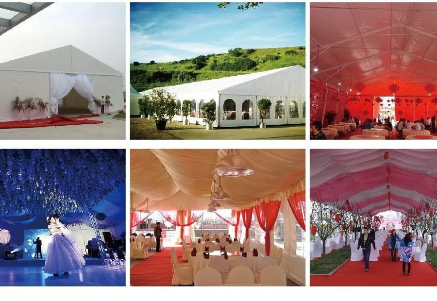 Wedding tent product examples