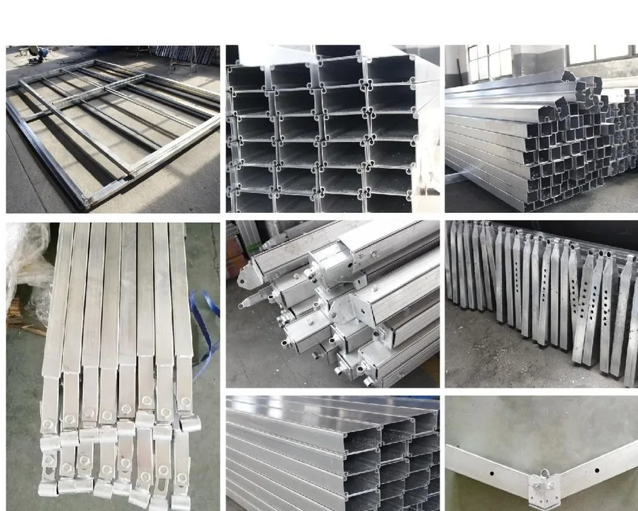 Aluminum frame and tent components